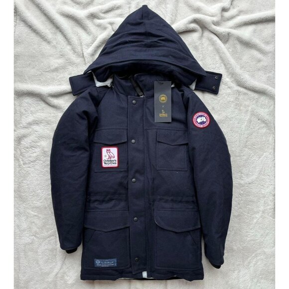 Canada Goose OVO x Loro Piana Navy Banff Parkas - Picture 1 of 5